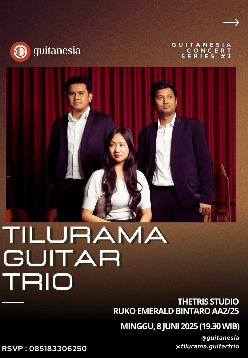 Guitanesia Concert Series #3 : Tilurama Guitar Trio